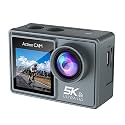 AUSHA UltraHD 5K Action Camera with 50MP | 170° Wide Angle Lens| 2.0-inch LCD| WiFi | EIS| External Mic Support| 30M Waterproof Sports Camera for Diving,Vlogging &amp; Travel