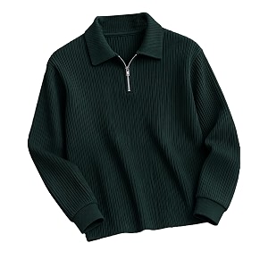 AUSK Mens Cotton Blend Rib Knit Textured