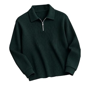 AUSK Mens Cotton Blend Rib Knit Textured