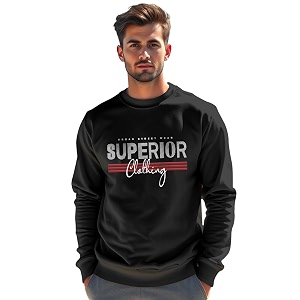 AUSK- Mens Fleece Oversized Printed Sweatshirt