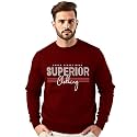 AUSK- Men39s Fleece Oversized Printed Sweatshirt