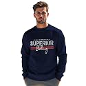 AUSK- Men39s Fleece Oversized Printed Sweatshirt