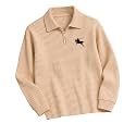 AUSK Men39s Frill Texture Polo T-Shirt 