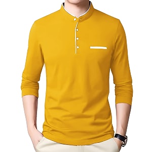 ausk men t-shirt with full sleeve cotton blend fabric