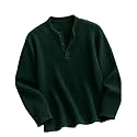 AUSK Men39s Premium Frill Texture Henley T