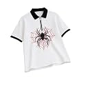 AUSK Men39s Spider Graphic Printed Polo T-Shirt
