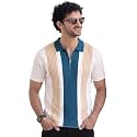 AUSK Men39s Zip Collar Polo Tshirt 