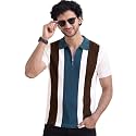 AUSK Men39s Zip Collar Polo Tshirt 