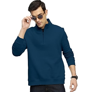 AUSK Mens Sweatshirt with Neck Zipper