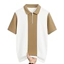 AUSK Women39s Zip Neck Polo T-Shirt 