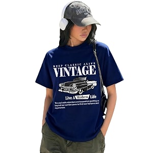 ausk womens loose fit printed t-shirts  drop shoulder oversized t shirt for women