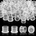 Autdor 1000Pcs Tattoo Ink Caps with Base #17mm Large, Clear Disposable Ink Cups for Permanent Makeup, Wide Spill-Proof Pigment Container Caps Professional Tattoo Supplies for Beginners & Artists