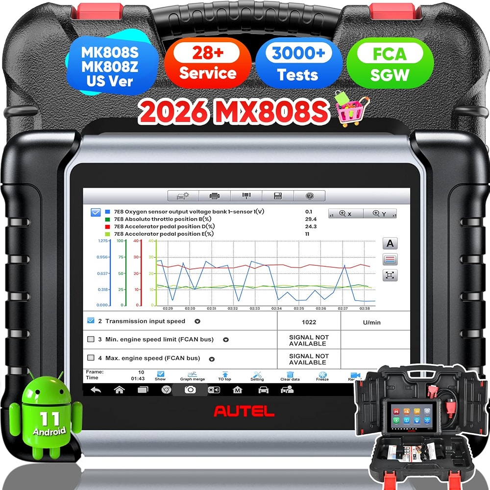 Maxis Scanner Autel Scanner MaxiCheck MX808S, 2026 US Ver of MaxiCOM MK808S MK808Z ...