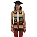 Authentic Kente Graduation Stole for Class of 2026 | Celebrate Your Culture with Traditional African Art Sash Design