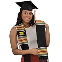 Authentic Kente Graduation Stole for Class of 2026 | Celebrate Your Culture with Traditional African Art Sash Design
