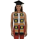 Authentic Kente Graduation Stole for Class of 2026 | Celebrate Your Culture with Traditional African Art Sash Design