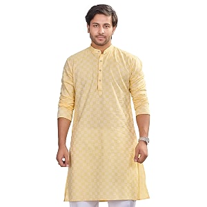 Authentics Pure Cotton Handloom Golden Stripes Premium