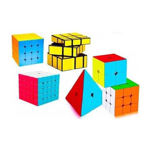 authfort 2x2 3x3 4x4 5x5 triangle pyramid  gold magic mirror speed cube