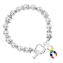 Autism awareness bracelets with sterling silver plated charm - perfect for awareness, gift-giving, fundraising &amp; more!