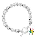 Autism awareness bracelets with sterling silver plated charm - perfect for awareness, gift-giving, fundraising &amp; more!
