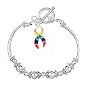 Autism awareness bracelets with sterling silver plated charm - perfect for awareness, gift-giving, fundraising &amp; more!