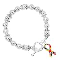 Autism awareness bracelets with sterling silver plated charm - perfect for awareness, gift-giving, fundraising &amp; more!