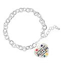 Autism awareness bracelets with sterling silver plated charm - perfect for awareness, gift-giving, fundraising &amp; more!