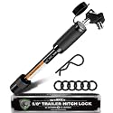 AUTMATCH Trailer Hitch Lock 5/8" - Locking Hitch Pin for 2"-2.5" Receivers