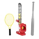 Auto Baseball Pitching Machine Automatic Ball Baseball Tennis Trainer with 3 Adjustable Angles 4m Pitching Distance for Youth Indoor Outdoor Sports Practice