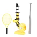 Auto Baseball Pitching Machine Automatic Ball Baseball Tennis Trainer with 3 Adjustable Angles 4m Pitching Distance for Youth Indoor Outdoor Sports Practice