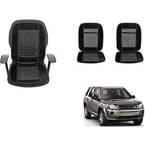 auto beast beaded plush velvet car seat cover cushion for car acupressure massage comfort marble bead cushion compatible with freelander 2 velvet cushion1 pack_black