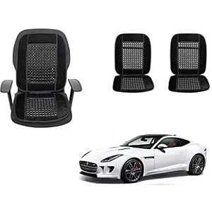 auto beast beaded plush velvet car seat cover cushion for car acupressure massage comfort marble bead cushion compatible with jaguar f type velvet cushion1 pack_black