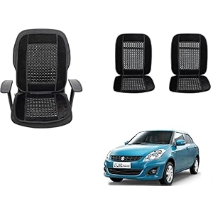 auto beast beaded plush velvet car seat cover cushion for car acupressure massage comfort marble bead cushion compatible with maruti suzuki swift dzire type 2 velvet cushion1 pack_black