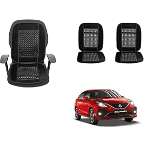auto beast beaded plush velvet car seat cover cushion for car acupressure massage comfort marble bead cushion compatible with maruti suzuki baleno rs 2019 velvet cushion1 pack_black