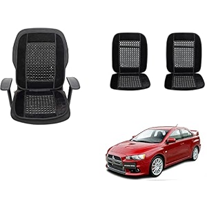 auto beast beaded plush velvet car seat cover cushion for car acupressure massage comfort marble bead cushion compatible with mitsubishi lancer velvet cushion1 pack_black