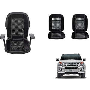 auto beast beaded plush velvet car seat cover cushion for car acupressure massage comfort marble bead cushion compatible with isuzu mu 7 2014 velvet cushion1 pack_black