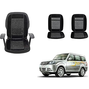 auto beast beaded plush velvet car seat cover cushion for car acupressure massage comfort marble bead cushion compatible with tata sumo grande velvet cushion1 pack_black