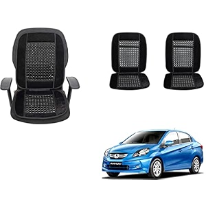 auto beast beaded plush velvet car seat cover cushion for car acupressure massage comfort marble bead cushion compatible with amaze type 2 velvet cushion1 pack_black