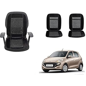 auto beast beaded plush velvet car seat cover cushion for car acupressure massage comfort marble bead cushion compatible with santro 2018 velvet cushion1 pack_black