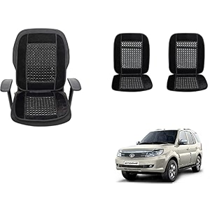 auto beast beaded plush velvet car seat cover cushion for car acupressure massage comfort marble bead cushion compatible with tata safari storme velvet cushion1 pack_black