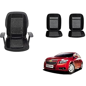 auto beast beaded plush velvet car seat cover cushion for car acupressure massage comfort marble bead cushion compatible with cruze velvet cushion1 pack_black
