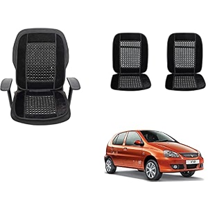 auto beast beaded plush velvet car seat cover cushion for car acupressure massage comfort marble bead cushion compatible with tata indica velvet cushion1 pack_black