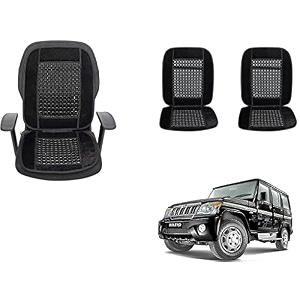 auto beast beaded plush velvet car seat cover cushion for car acupressure massage comfort marble bead cushion compatible with mahindra bolero velvet cushion1 pack_black
