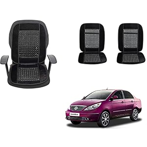 auto beast beaded plush velvet car seat cover cushion for car acupressure massage comfort marble bead cushion compatible with tata manza velvet cushion1 pack_black