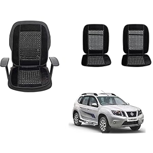 auto beast beaded plush velvet car seat cover cushion for car acupressure massage comfort marble bead cushion compatible with nissan terrano velvet cushion1 pack_black