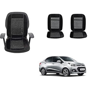 auto beast beaded plush velvet car seat cover cushion for car acupressure massage comfort marble bead cushion compatible with xcent 2016 velvet cushion1 pack_black