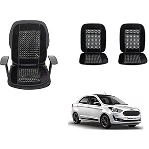 auto beast beaded plush velvet car seat cover cushion for car acupressure massage comfort marble bead cushion compatible with figo aspire 2019 velvet cushion1 pack_black