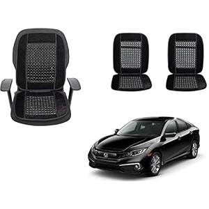 auto beast beaded plush velvet car seat cover cushion for car acupressure massage comfort marble bead cushion compatible with jazz velvet cushion1 pack_black