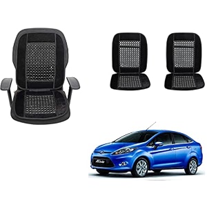 auto beast beaded plush velvet car seat cover cushion for car acupressure massage comfort marble bead cushion compatible with ford fiesta new velvet cushion1 pack_black