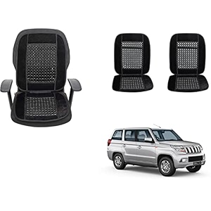 auto beast beaded plush velvet car seat cover cushion for car acupressure massage comfort marble bead cushion compatible with mahindra tuv 300 plus velvet cushion1 pack_black